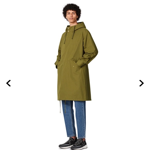 APC mens Ludo Parker. In khaki green